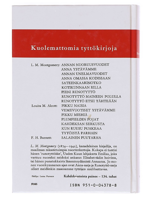 Annan nuoruusvuodet - Montgomery, L. M. 1874-1942 - Nuorten kirjat - 10105603830 - 1
