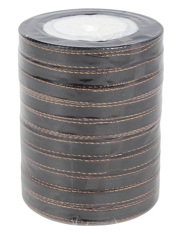 Satiininauha kultareunuksella, 10 rullaa - Ompelu - 10105603833 - 0