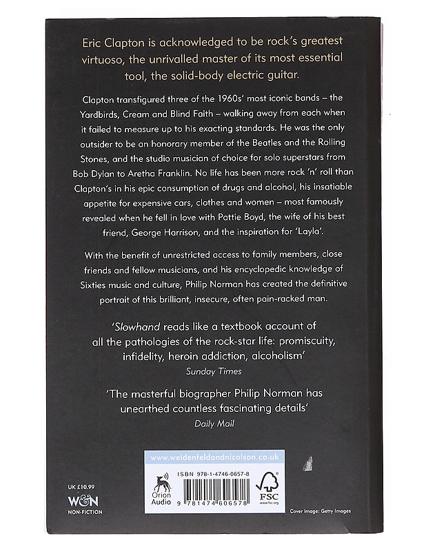 Slowhand : the life and music of Eric Clapton - Philip Norman - Elämäkerrat ja muistelmat - 10105603836 - 1