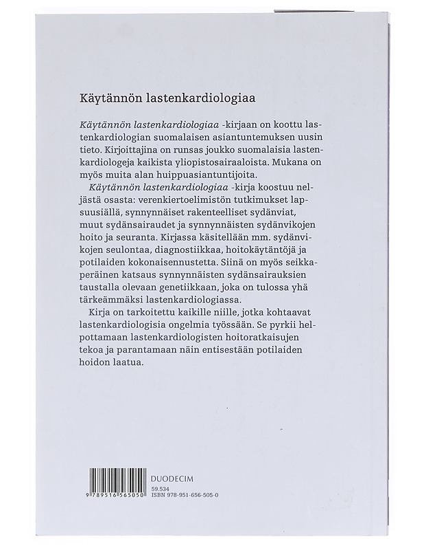 Käytännön lastenkardiologiaa - Ojala, Tiina - Tietokirjat - 10105603840 - 1