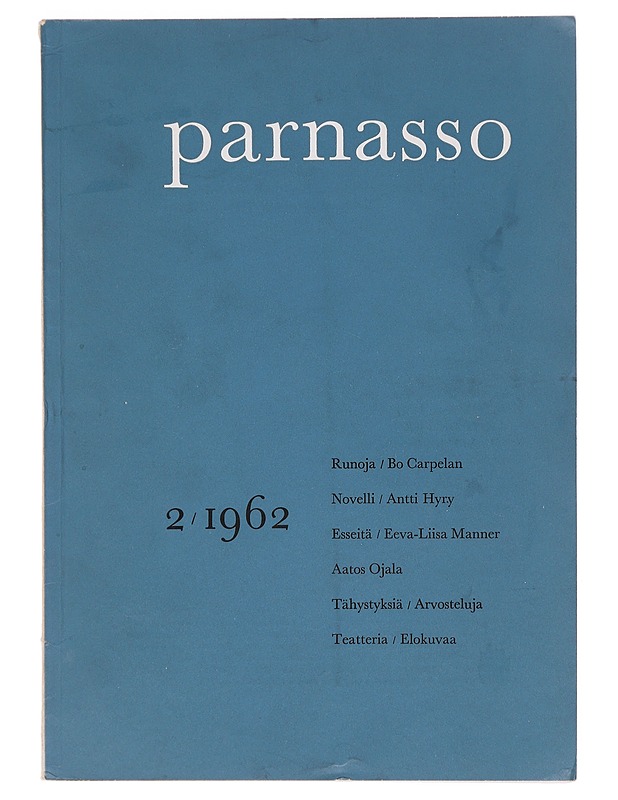 Parnasso 2/1962 - Taide- ja kulttuurikirjat - 10105603866 - 0