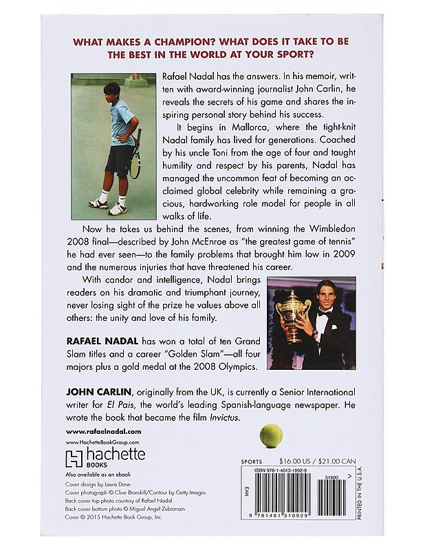 Rafa - Rafael Nadal , John Carlin  - Elämäkerrat ja muistelmat - 10105603885 - 1