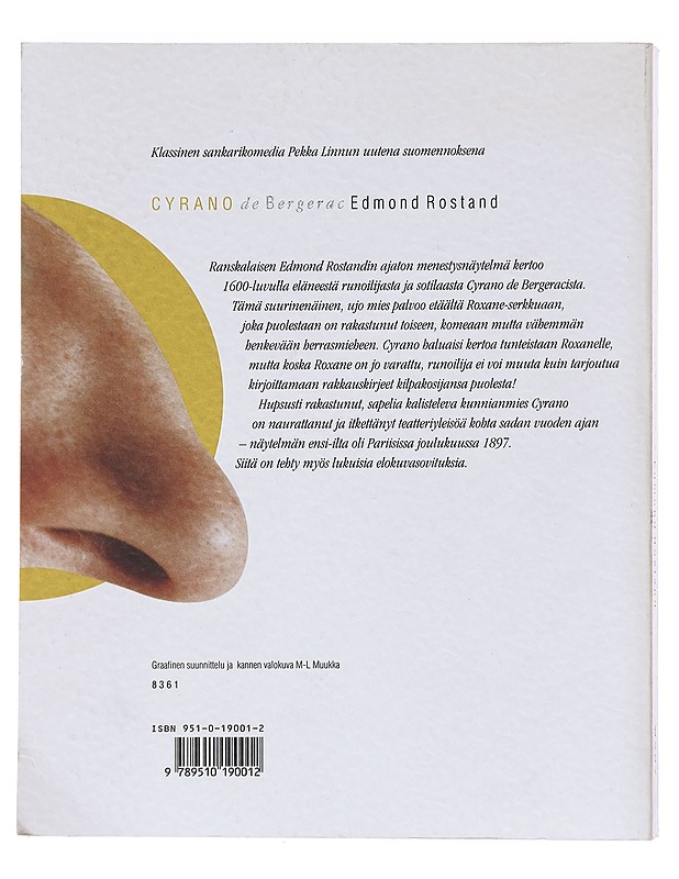 Cyrano de Bergerac / viisinäytöksinen sankarinäytelmä runomuotoon - Rostand, Edmond - Runot ja näytelmät - 10105603972 - 1