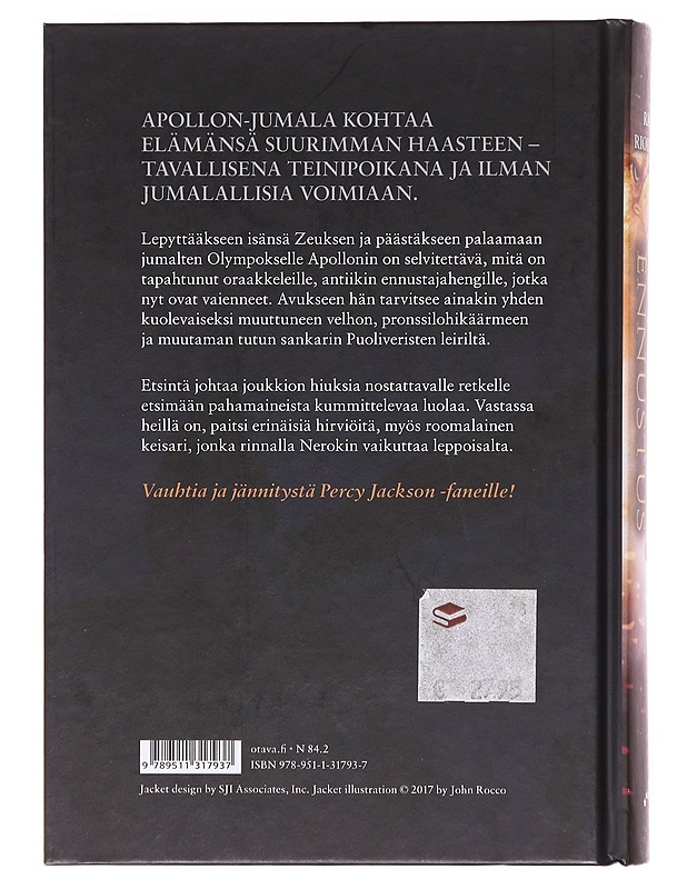 Synkkä ennustus - Riordan, Rick - Fantasia- ja scifi - 10105604000 - 1