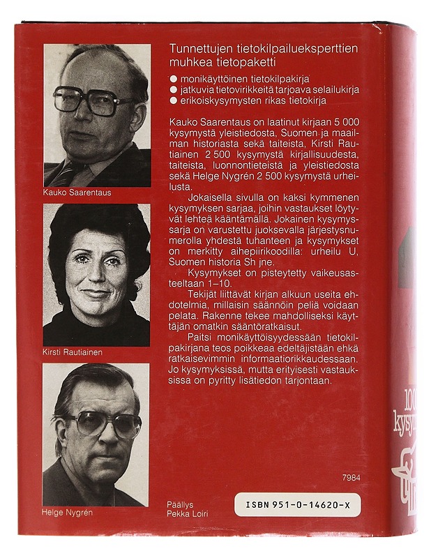 10000 kysymystä - Saarentaus, Kauko - Tietokirjat ja oppaat - 10105604020 - 1
