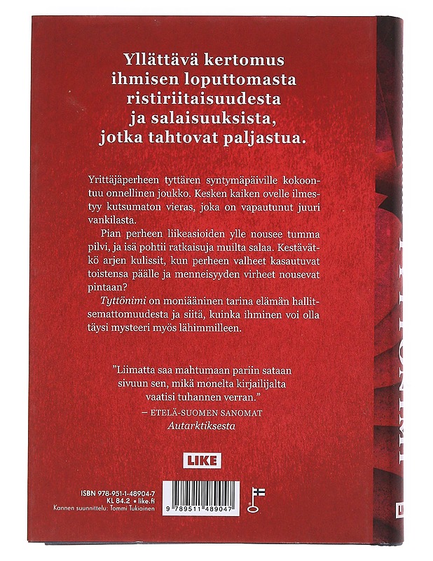 Tyttönimi - Tommi Liimatta - Kirja lahjaksi - 10105604022 - 1