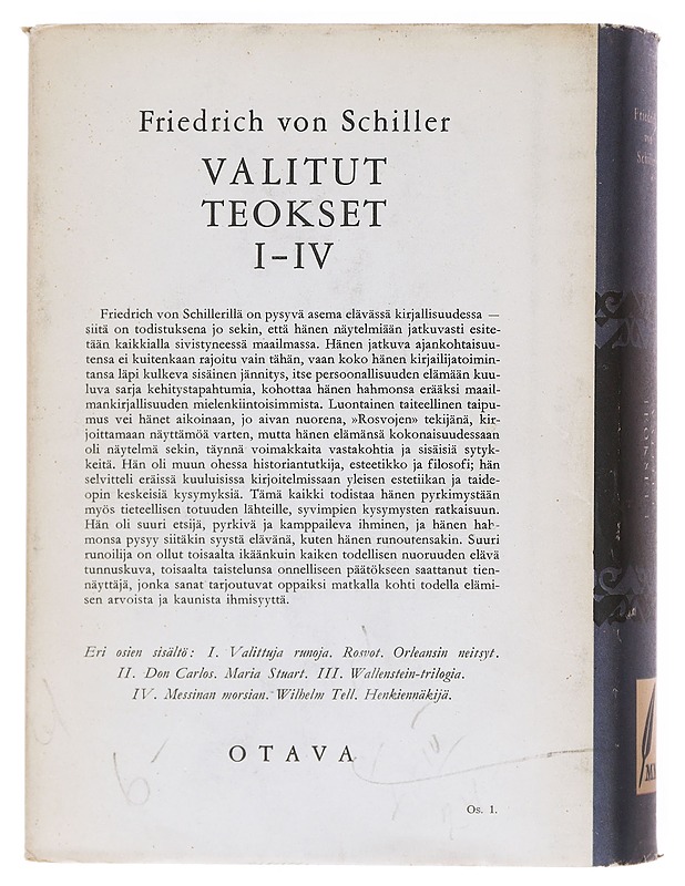 Runoja: Rosvot, Orleansin Neitsyt - Friedrich Von Schiller - Runot ja näytelmät - 10105604041 - 1