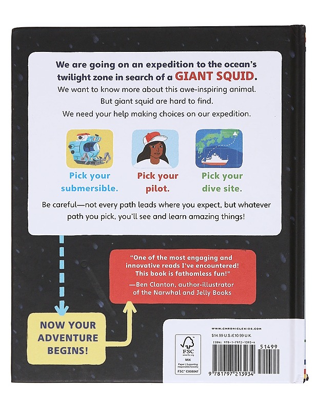 Search for a Giant Squid Pick your Path - Amy Seto Forrester , Andy Chou Musser  - Lastenkirjat - 10105604110 - 1