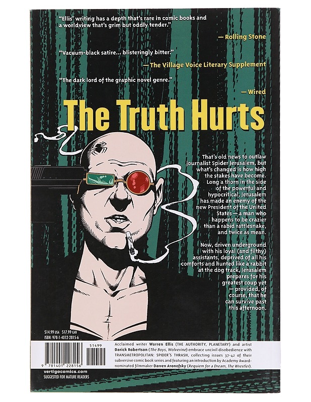 Transmetropolitan. [7] : Spider's thrash - Ellis, Warren - Sarjakuvat - 10105604227 - 1