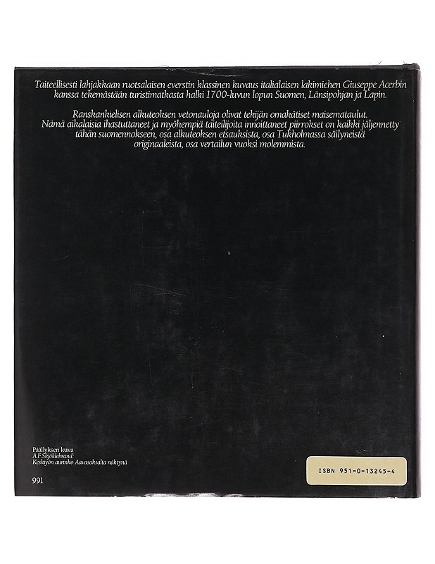 Piirustusmatka Suomen halki Nordkapille 1799 - Skjöldebrand, Anders Fredrik - Tietokirjat ja oppaat - 10105604333 - 1