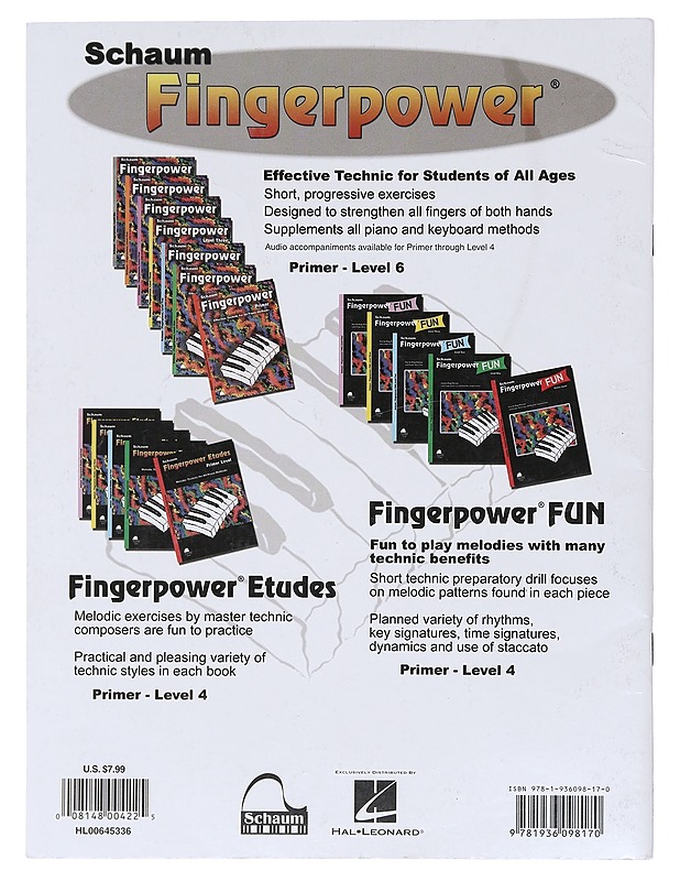 Fingerpower Level 2 - Schaum, John W. - Musiikki- ja elokuvakirjat - 10105604341 - 1