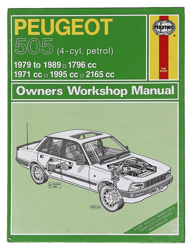 Peugeot 505 owners workshop manual - A. K. Legg - Romaanit ja novellit - 10105604368 - 0