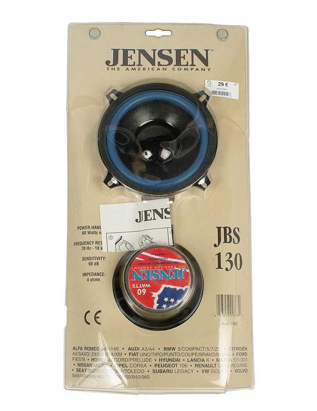 JENSEN JBS 130 mm -kaksitiekaiutinjärjestelmä  - Audio - 10105604396 - 1