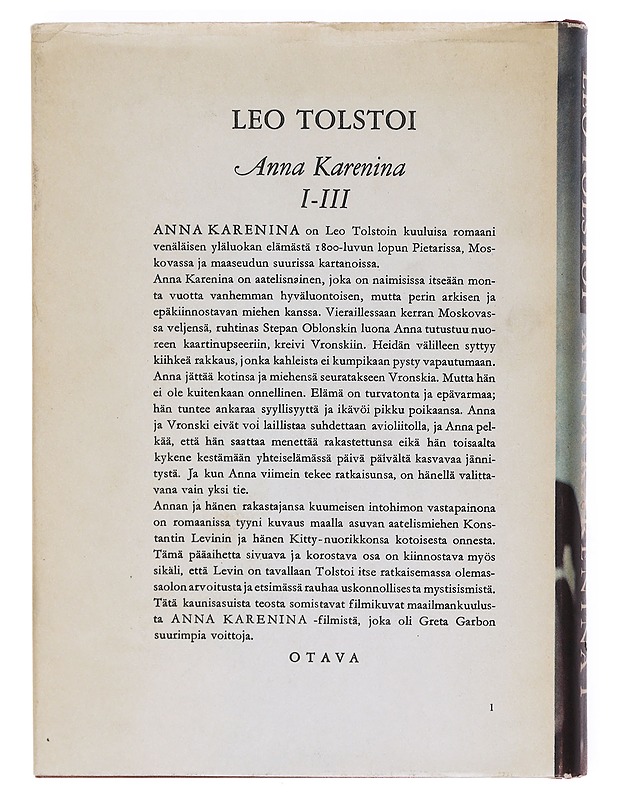 Anna Karenina I-III - Tolstoi, Leo - Romaanit ja novellit - 10105604518 - 1