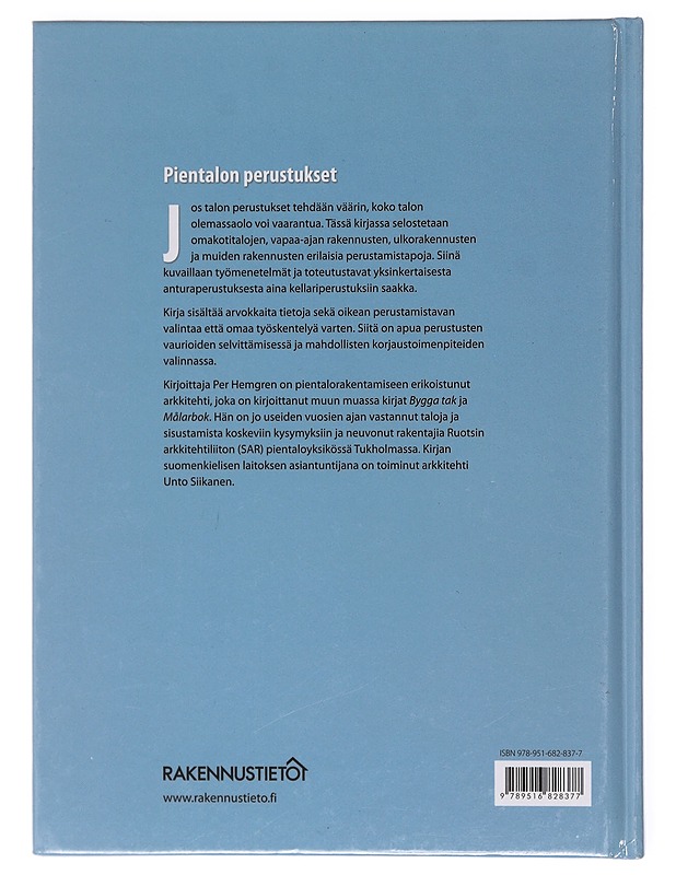 Pientalon perustukset - Hemgren, Per - Tietokirjat ja oppaat - 10105604697 - 1