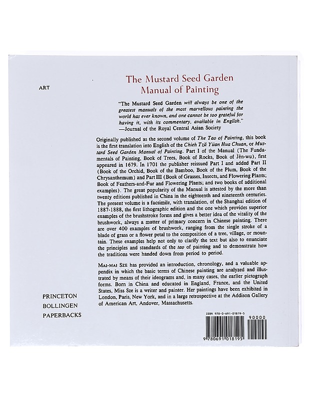 The Mustard Seed Garden Manual of Painting - Mai-mai Sze - Tietokirjat - 10105604721 - 1