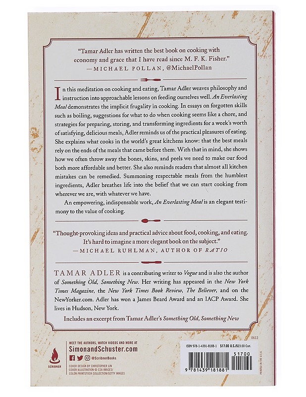 An Everlasting Meal: Cooking with Economy and Grace - Adler, Tamar - Ruokakirjat - 10105604734 - 1
