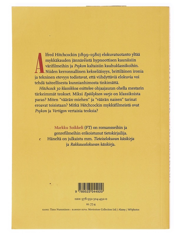 Hitchcock / 30 klassikkoa - Markku Soikkeli - Elämäkerrat ja muistelmat - 10105604750 - 1
