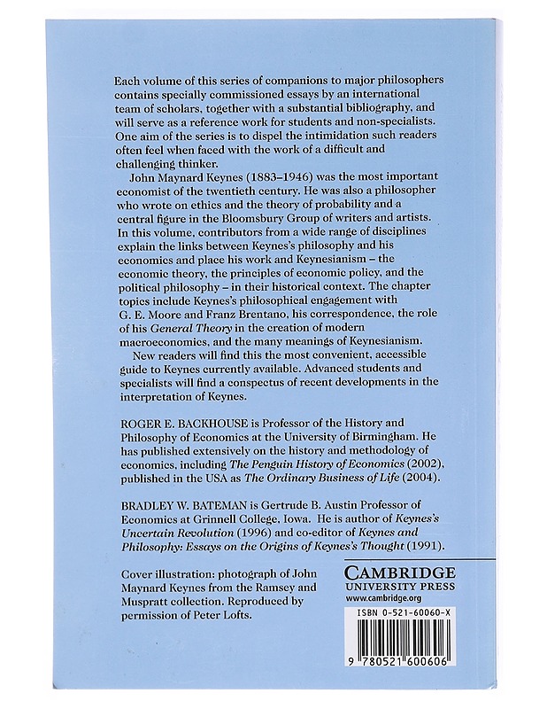 The Cambridge companion to Keynes - Backhouse, Roger E. - Tietokirjat - 10105604852 - 1