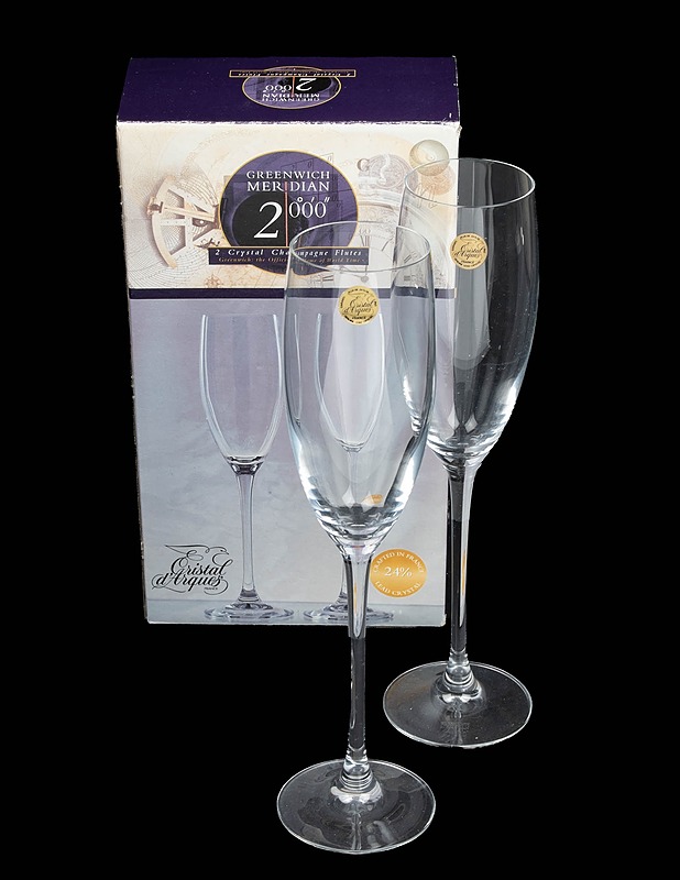 CRISTAL D'ARQUES Greenwich Meridian 2000 kuohuviinilasisetti, 2 osaa - Lasit - 10105604875 - 0