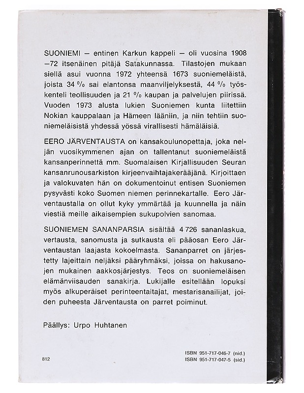 Suoniemen sananparsia - Järventausta, Eero - Tietokirjat ja oppaat - 10105604903 - 1