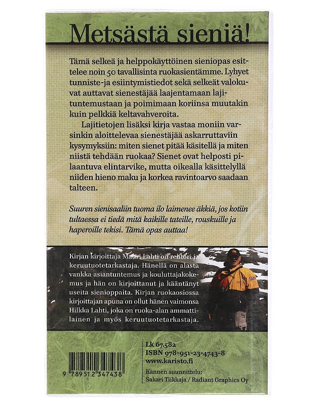 Metsästä sieniä! - Lahti, Mauri - Kirja lahjaksi - 10105604925 - 1
