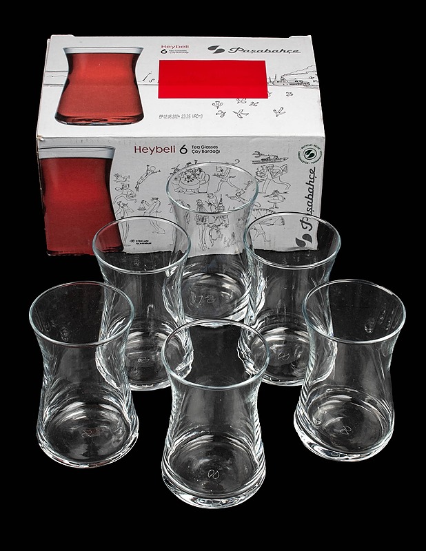 PASABAHCE Heybeli teelasi, 6 kpl - Lasit - 10105604950 - 0