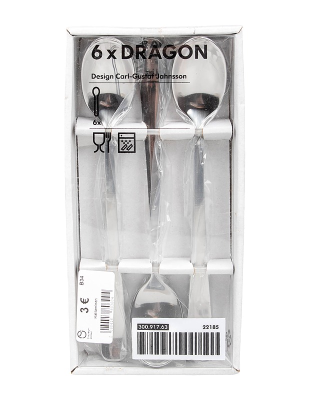 IKEA DRAGON : 6 kpl, lusikkapakkaus - Aterimet - 10105604968 - 0