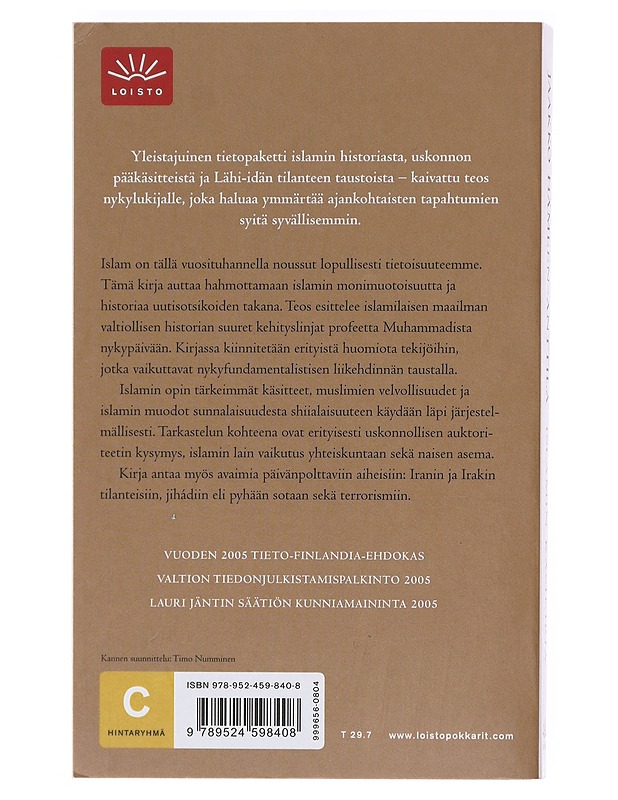 Islamin käsikirja - Jaakko Hämeen-Anttila - Historiakirjat - 10105604988 - 1