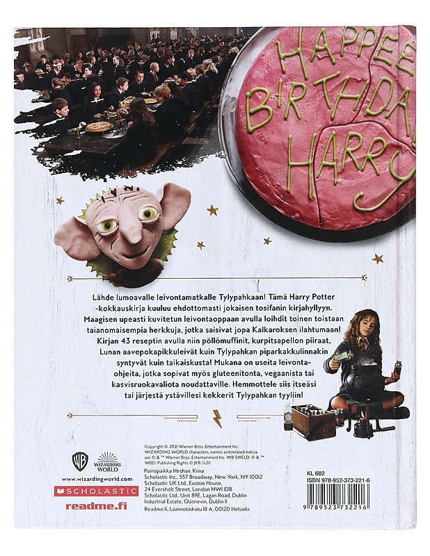Harry Potter -kokkauskirja - Farrow, Joanna - Ruokakirjat - 10105605011 - 1