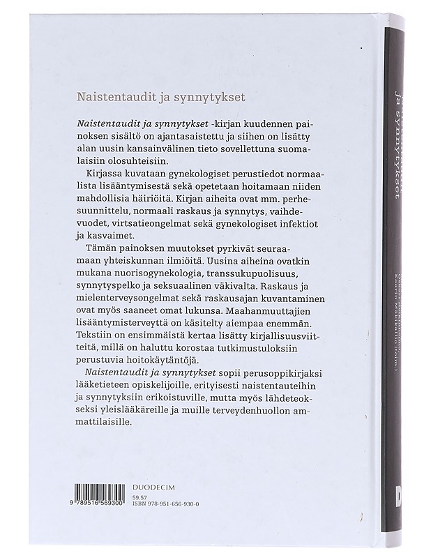 Naistentaudit ja synnytykset - Tapanainen, Juha - Tietokirjat ja oppaat - 10105605013 - 1