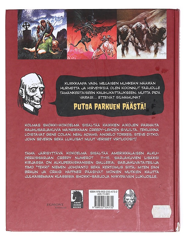 Shokki / kolmas kalmanhajuinen Creepy-kokoelma - Frank Frazetta - Sarjakuvat - 10105605043 - 1
