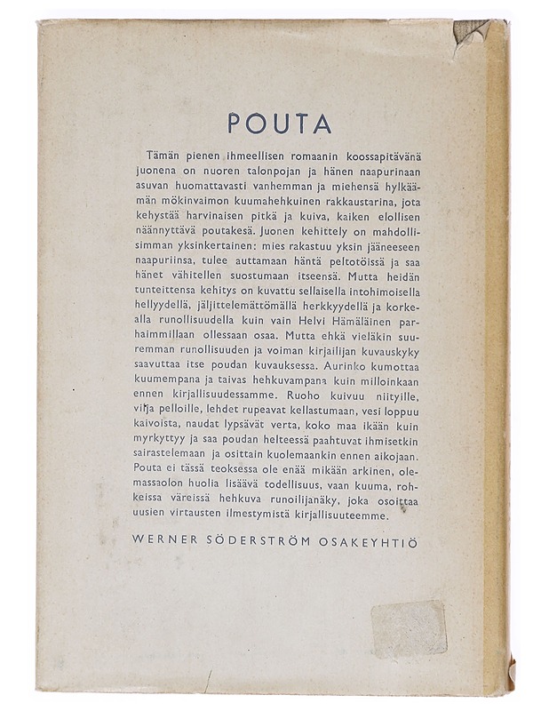 Pouta - Helvi Hämäläinen - Romaanit ja novellit - 10105605087 - 1