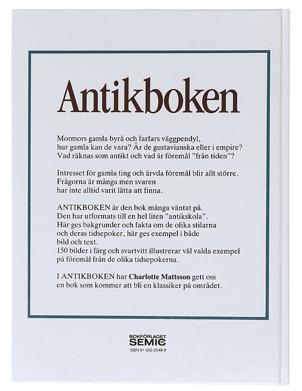 Antikboken - Charlotte Matsson - Tietokirjat ja oppaat - 10105605162 - 1
