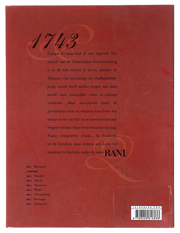 Rani: Bastaard - Van Hamme/Alcante/Valles - Sarjakuvat - 10105605195 - 1