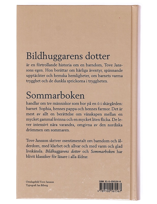Bildhuggarens dotter och Sommarboken -  Jansson, Tove - Romaanit ja novellit - 10105605211 - 1