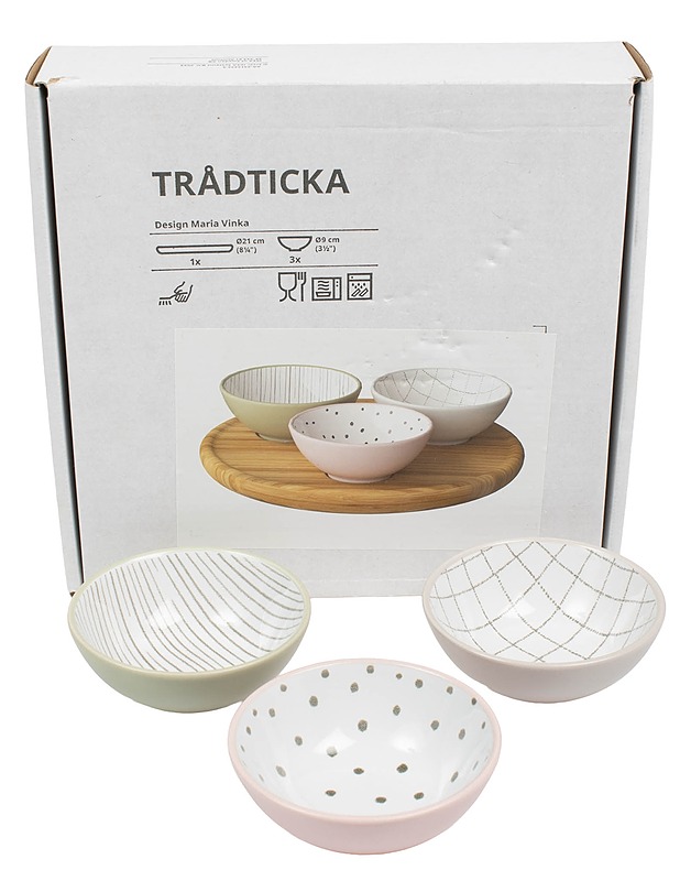 IKEA Trådticka kulhosetti, 4 osaa - Lautaset ja kulhot - 10105605222 - 0