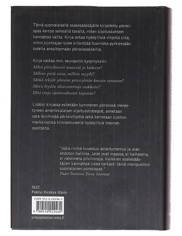 Miten sijoitan pörssiosakkeisiin - Saario, Seppo - Tietokirjat ja oppaat - 10105605254 - 1