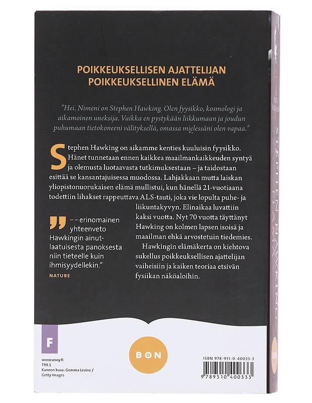 Stephen Hawking : elämä - Ferguson, Kitty - Elämäkerrat ja muistelmat - 10105605345 - 1