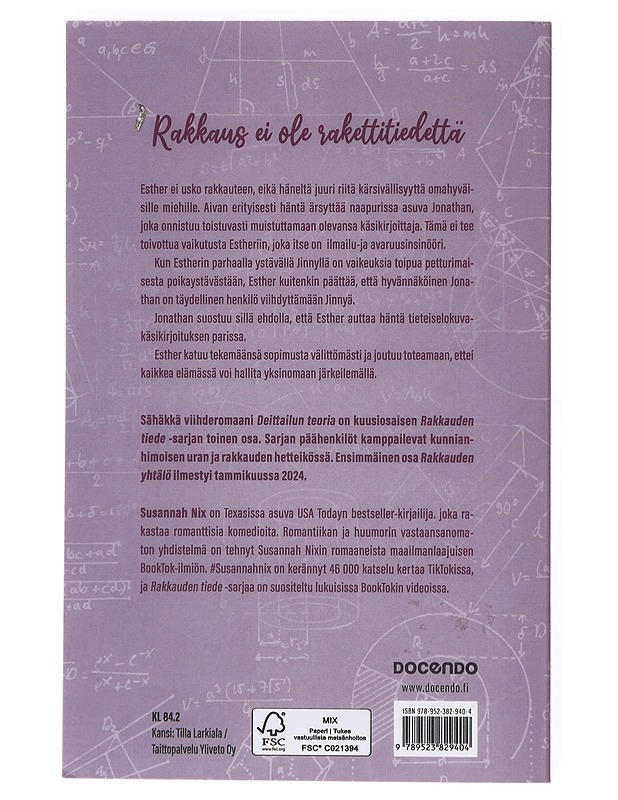 Deittailun teoria - Nix, Susannah - Romaanit ja novellit - 10105605371 - 1
