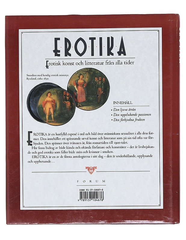 Erotika / erotisk konst och litteratur från alla tider - [översättning: Lillemor Binett] K18 - Taide- ja kulttuurikirjat - 10105605426 - 1