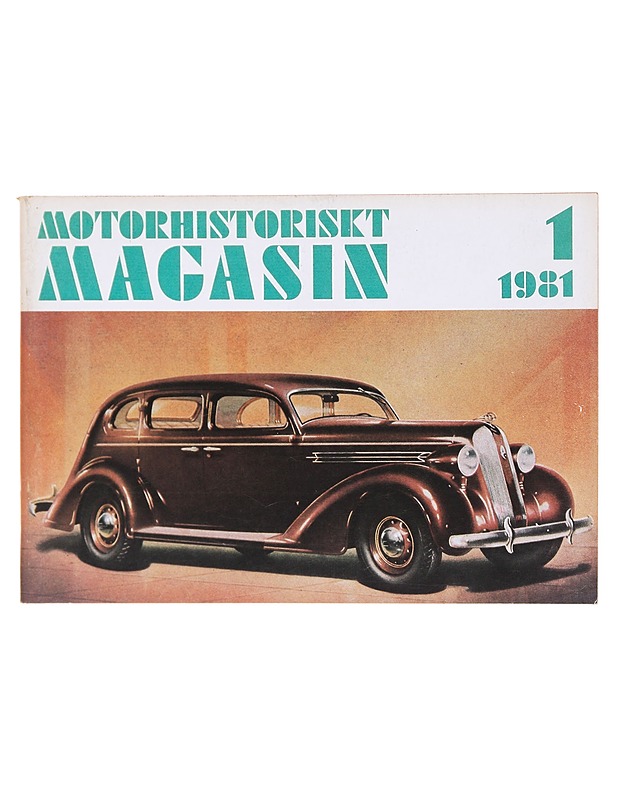 Motorhistoriskt Magazin vuosikerta 1981 - Harrastekirjat - 10105605522 - 1