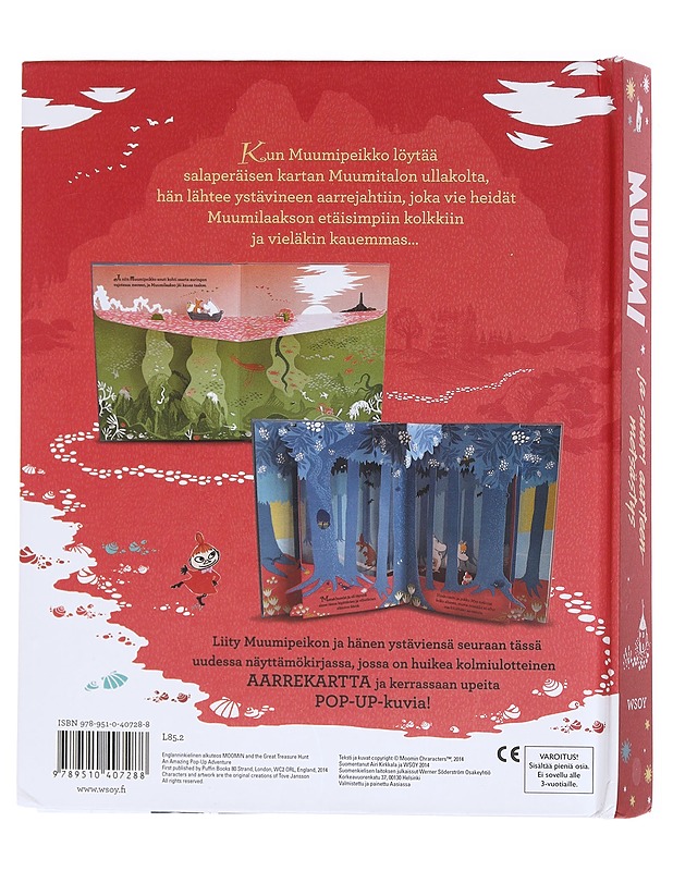 Muumi ja suuri aarteen metsästys / huima näyttämökirja - Jansson, Tove - Lastenkirjat - 10105605561 - 1