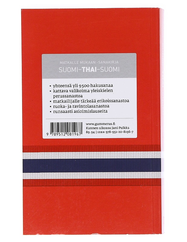 Suomi-thai-suomi - Pajunen, Elizabeth - Matkaoppaat ja sanakirjat - 10105605604 - 1