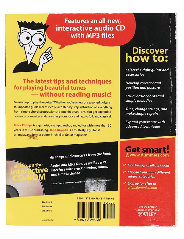 Guitar for dummies - Phillips, Mark - Harrastekirjat - 10105605697 - 1
