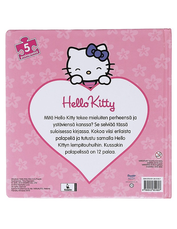 Hello Kitty : palapelikirja - Kajoniemi, Tiina - Lastenkirjat - 10105605698 - 1