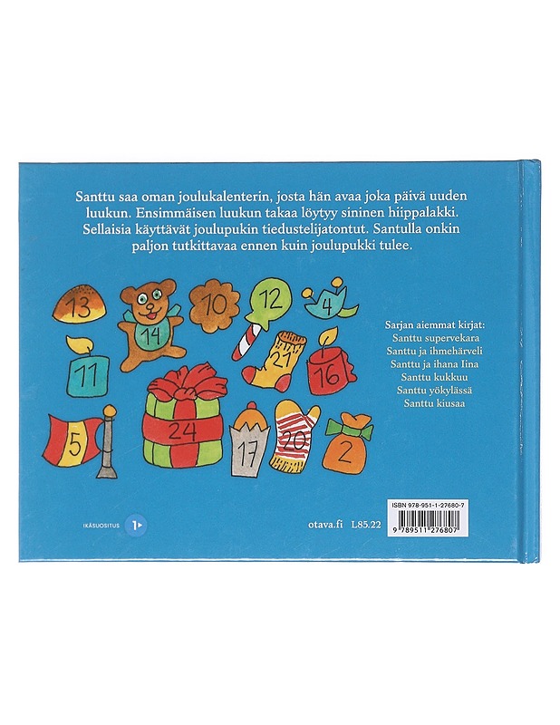 Santtu ja sininen hiippalakki - Maikki Harjanne - Lastenkirjat - 10105605749 - 1