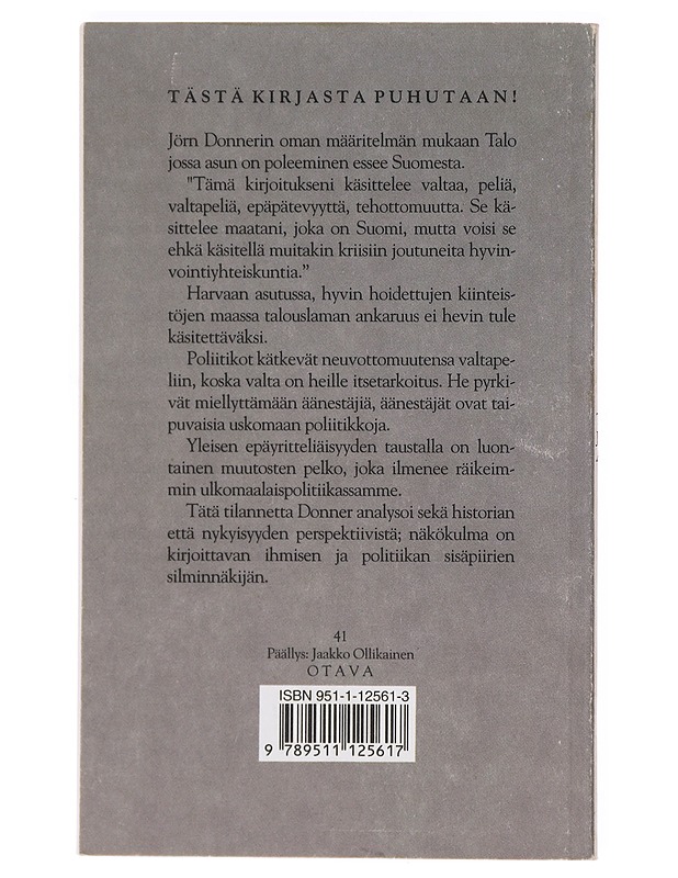 Talo jossa asun - Donner, Jörn - Historiakirjat - 10105605766 - 1