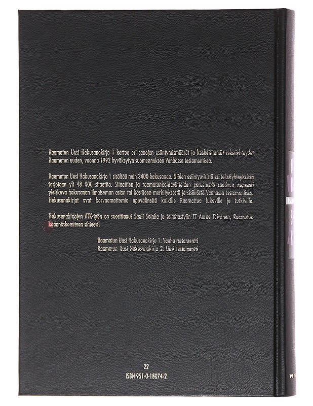 Raamatun uusi hakusanakirja / 1. osa Vanha testamentti - Toivanen, Aarne - Tietokirjat ja oppaat - 10105605771 - 1