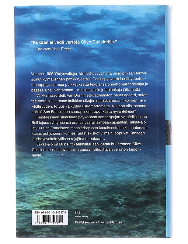 Takaa-ajo - Cussler, Clive - Jännitys ja dekkarit - 10105605770 - 1